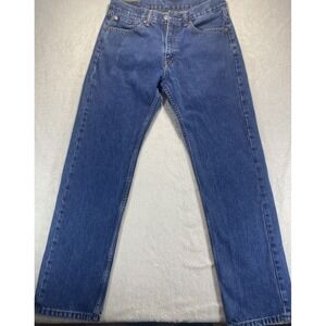 Levis 505 Jeans Mens fit 30x30 Blue Medium Wash Straight Leg 100% Cotton Denim